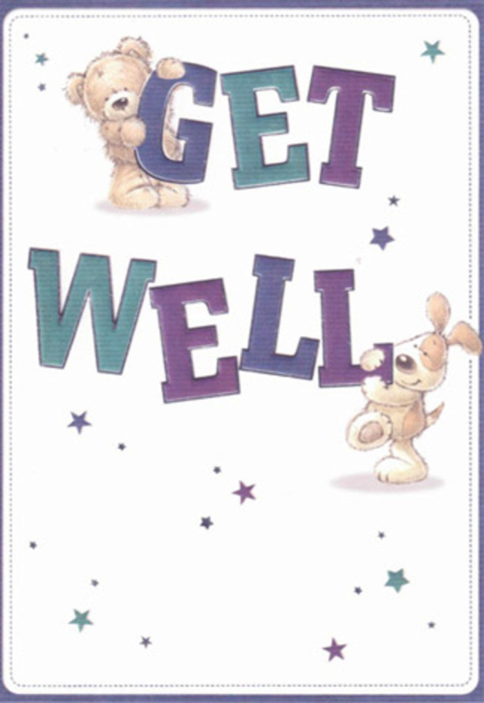 In this delightful Grove Park get well card, the genuine warmth of a supportive community takes centre stage. A sweet bear and floppy-eared puppy grace the card, their soft fur and endearing faces brought to life with tender brushstrokes. Between their playful forms swirl stars in deep navy and delicate violet, scattering like wishes through the open, welcoming spaces of Chiswick and Grove Park. The phrase 'Get Well' is lettered in jubilant shades of aqua and purple, balanced perfectly against a fresh white background that recalls the gentle ambience of a sunny day along Strand on the Green. As a seasoned Grove Park florist, I see reflected here the same care that goes into thoughtfully assembling a bouquet-the mindful placement, the desire to lift a loved one's spirits, the soothing intent behind every detail. There is a tactile sense of plushness and embrace within the art, much as there is in a handful of just-picked blooms. This card becomes more than a greeting; it is a soft and cheerful gesture of encouragement, especially fitting for Grove Park's close-knit neighbourhood, perfectly paired with a beautiful arrangement delivered by Grove Park Florist.