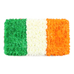 In the heart of Grove Park, this hand-crafted tribute to the Irish national flag-An Bhratach Náisiúnta-reimagines the tricolour as a living floral tapestry against a pure white background. The flag's three equal vertical stripes unfold with measured grace: to the left, a deep green field composed of countless tiny green blossoms-likely green carnations or chrysanthemums-dense enough to read as a plush carpet, its surface retaining a gentle, organic unevenness that preserves the individuality of each petal cluster. The center stripe is a crisp white, formed from tightly clustered white petals that knit together into a soft, cloud-like band, a serene divider that traditionally stands for lasting peace between the island's communities. On the right, a bright orange stripe mirrors the others in texture and density, crafted from small orange blooms-likely marigolds or orange chrysanthemums-that catch the light with a warm, vibrant glow. The entire arrangement sits as a precise rectangle, echoing standard flag proportions while breathing with the tactile charm of handcrafted floristry. The combination of vivid color, natural texture, and careful geometry gives the piece a celebratory yet respectful air, ideal for articles about Irish culture, St. Patrick's Day celebrations, or heritage features. Grove Park Florist can arrange similar tributes with care, and this piece is available for same-day delivery across Grove Park and surrounding neighbourhoods, bringing a fresh, local touch to community events.